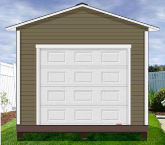 12 x 20 Kit with Floor and Garage Door